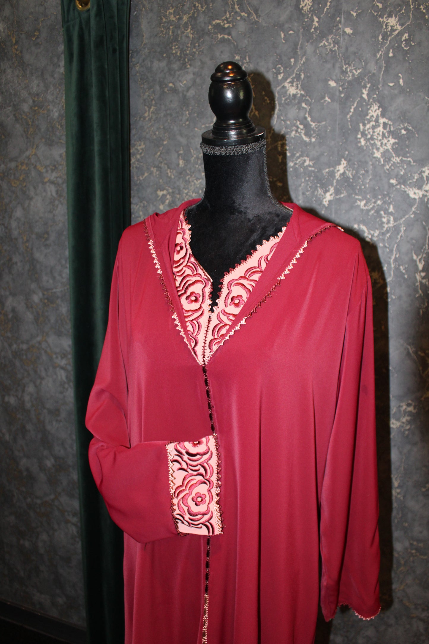 Jellaba Casablanca Bordeaux/Pink