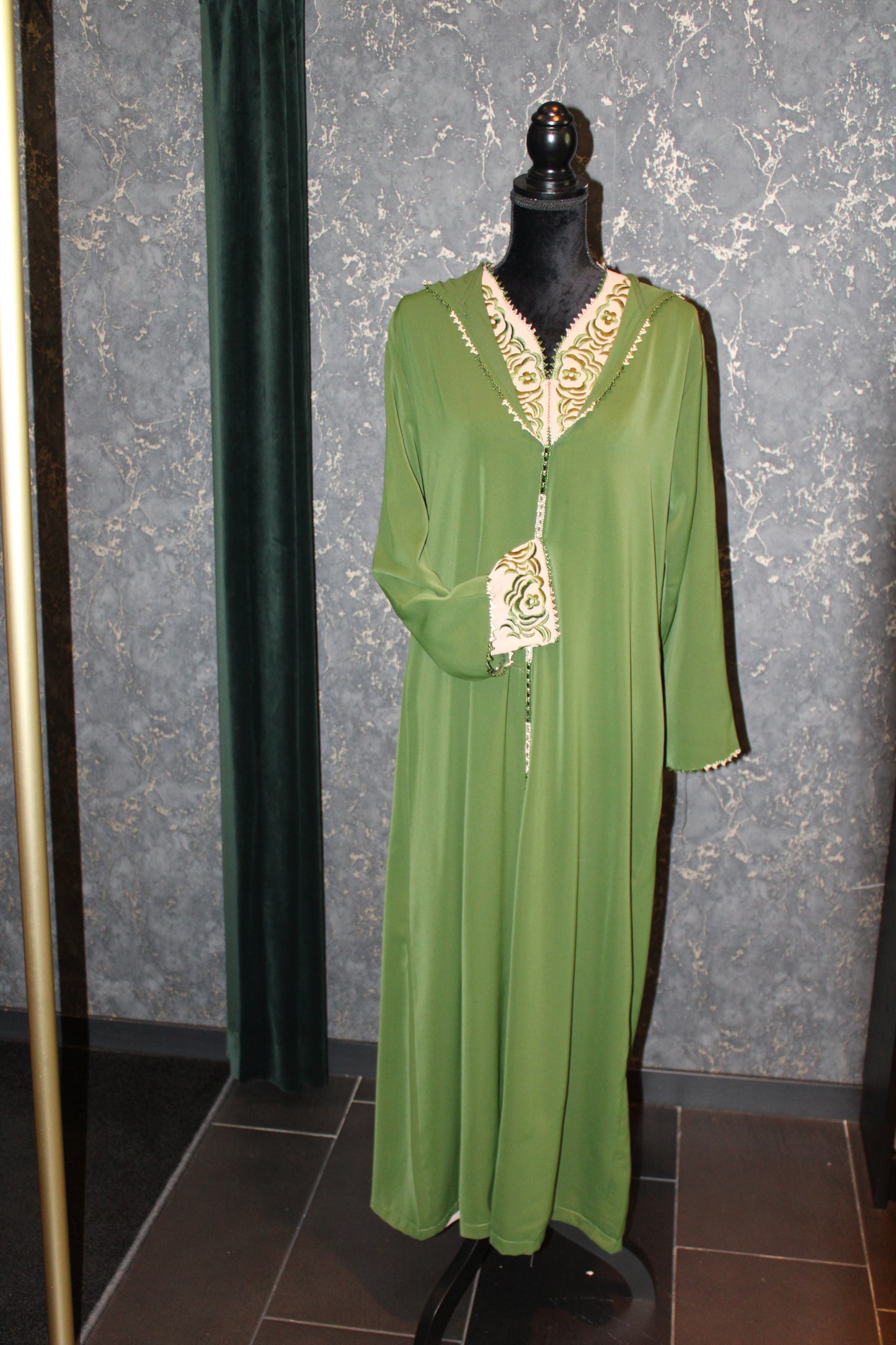 Jellaba Casablanca Green/Cream