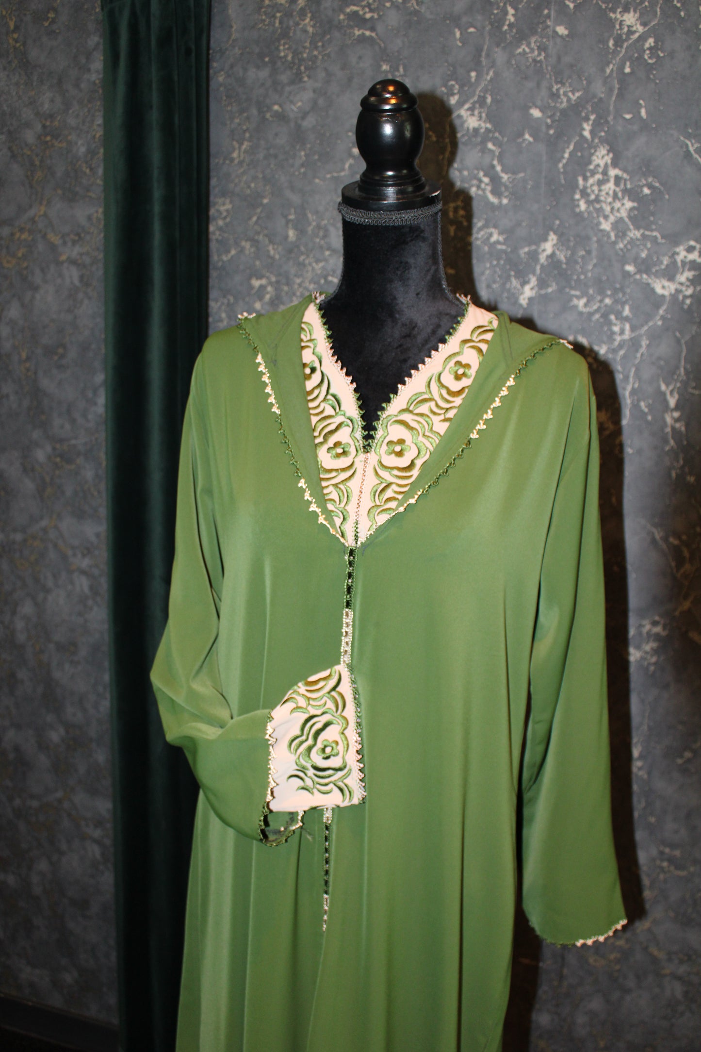 Jellaba Casablanca Green/Cream