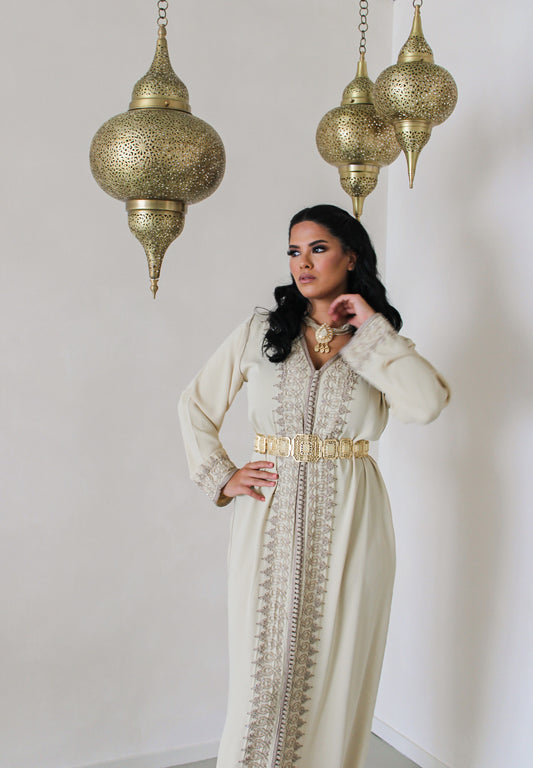 Caftan Agadir light taupe