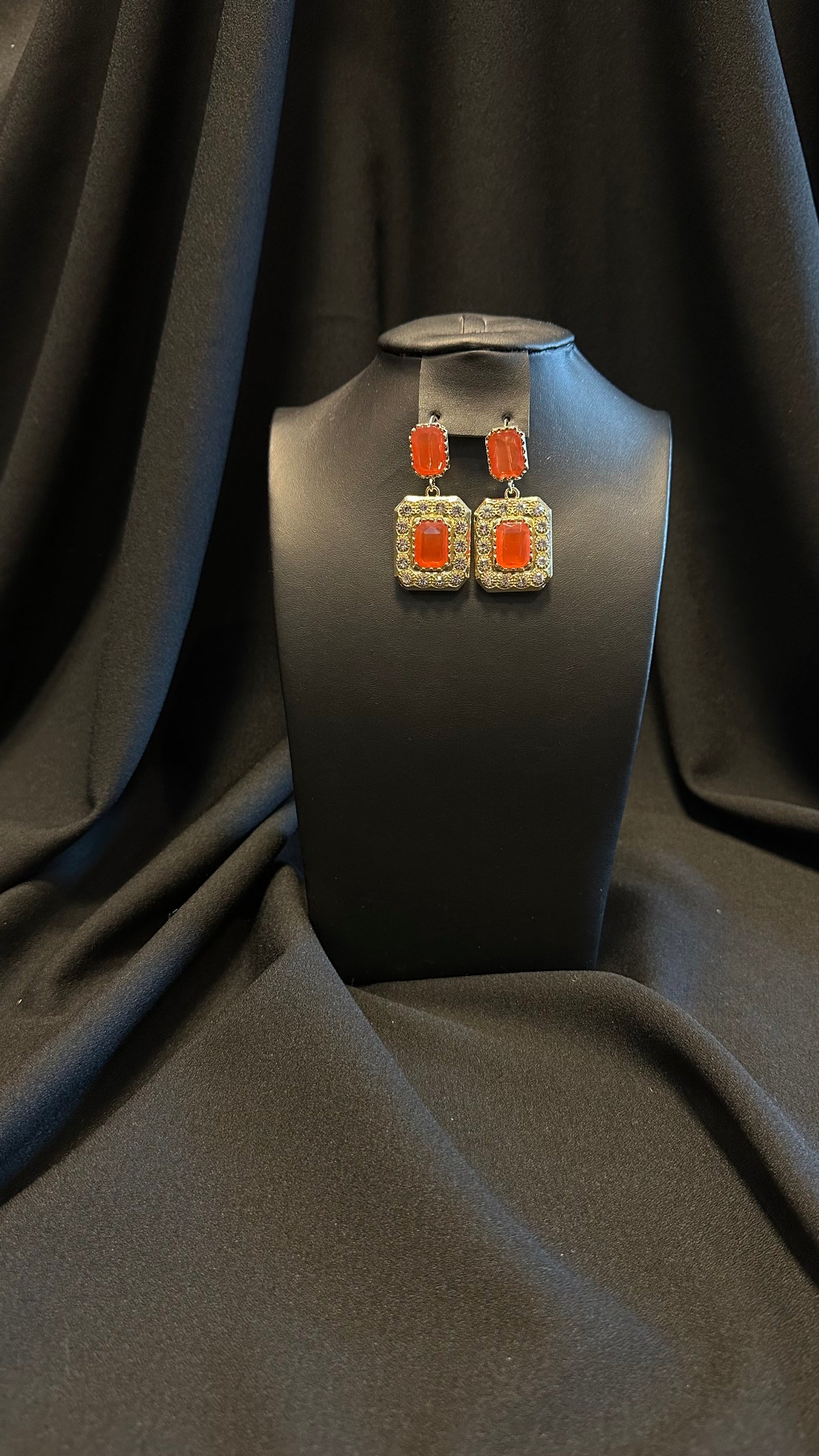 Orange earrings