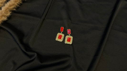 Red earrings