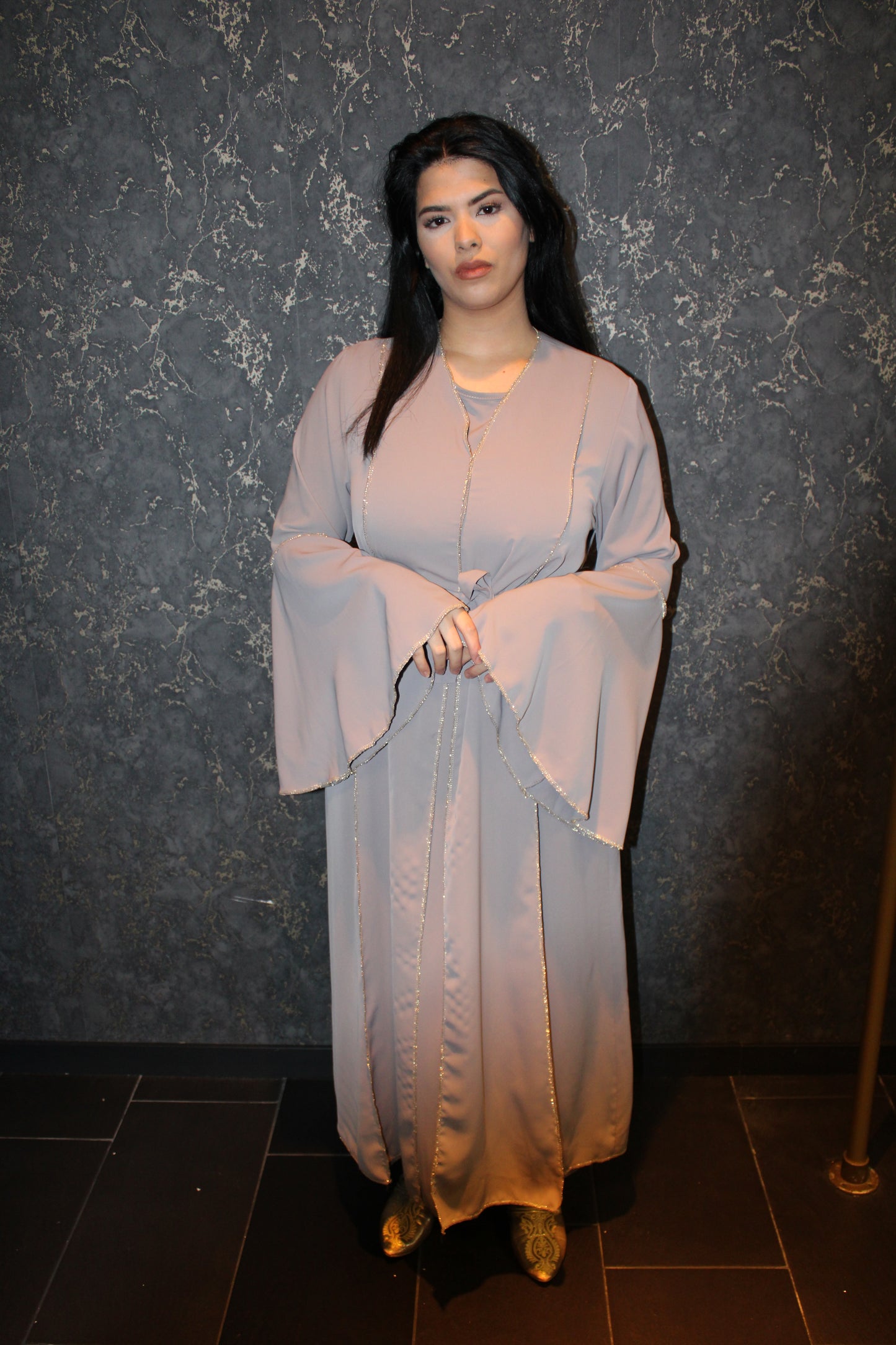 Agadir abaya Beige